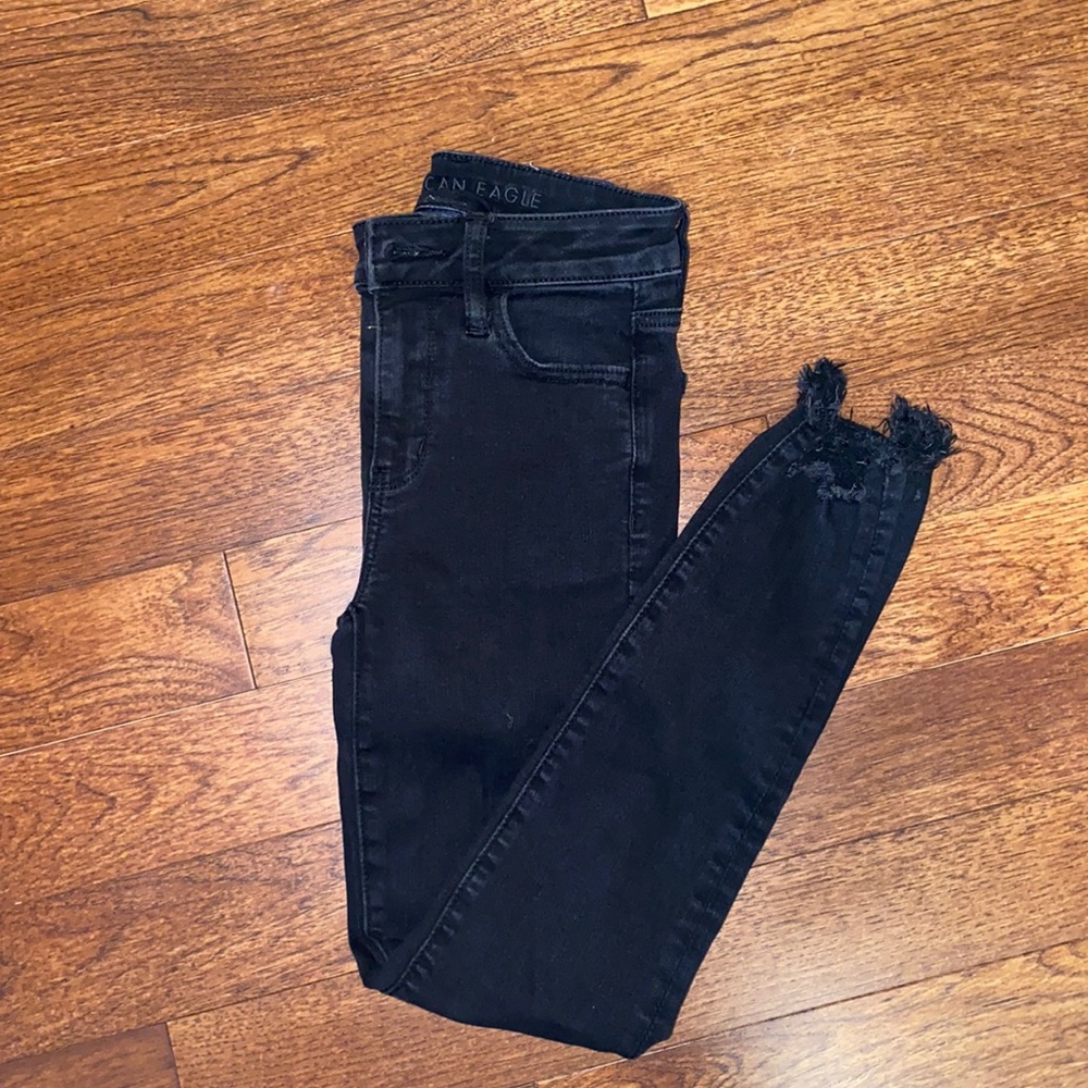 Black hi rise jeggings